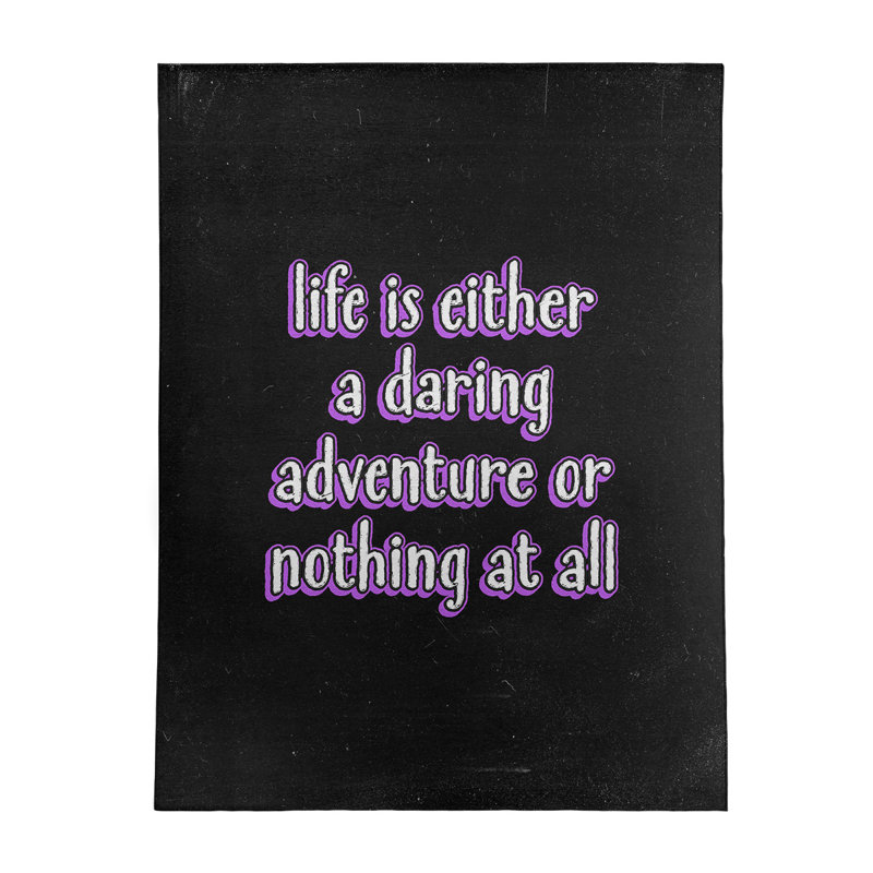 Tapis en polyester style tableau noir life adventure quot, Rectangle 9 pi x 12 pi