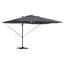 Roma Parasol with LED Strip Lights Aluminium and Polyester Garden Shade-515771274-515771276