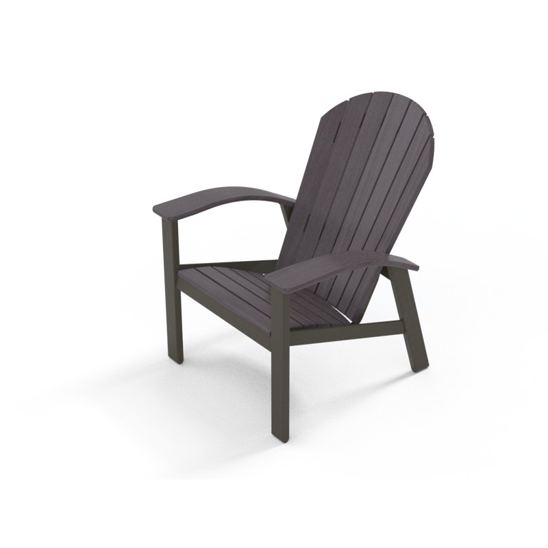 Chaise Adirondack en métal Augusto, Promenade, Bois de plage
