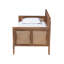 Lit de jour simple Flair avec rotin synthétique et finition frêne cendré, H 41,41 po x l 78,15 po x L 40,96 po-1382246973-1383430208
