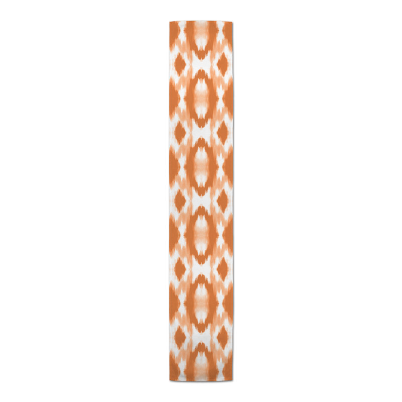 Chemin de table Bleuette, 72 po x 16 po, Orange clair