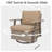 3-Piece 360-Degree Oversized Resin Wicker Outdoor Swivel Rocker Patio Chairs Set With Coffee Table And Cushions-1058735088