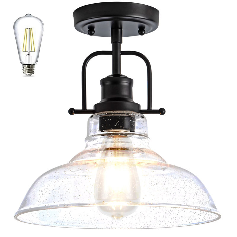 Abdrahman Glass Semi Flush Mount