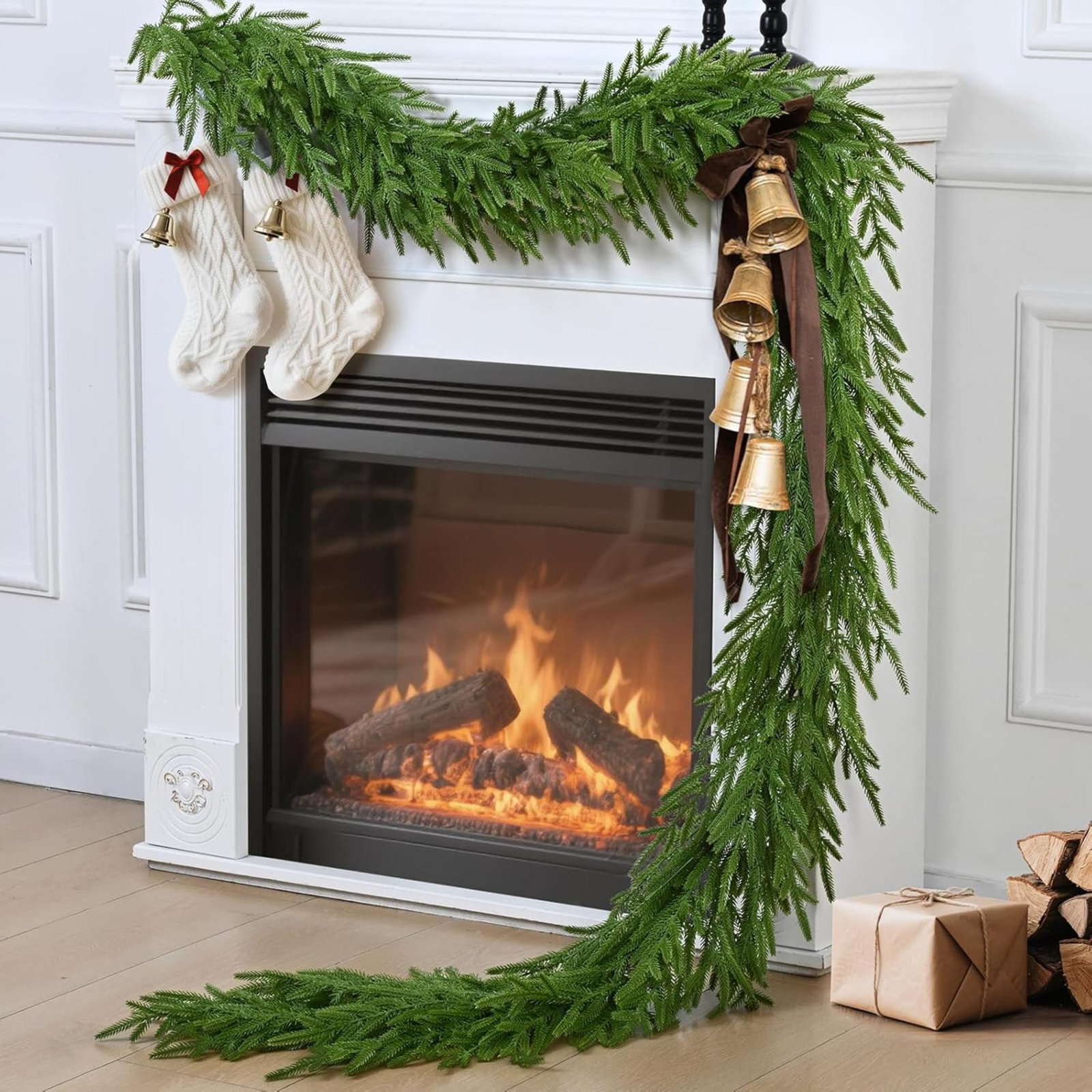 Norfolk Cedar Christmas Garland, 9'