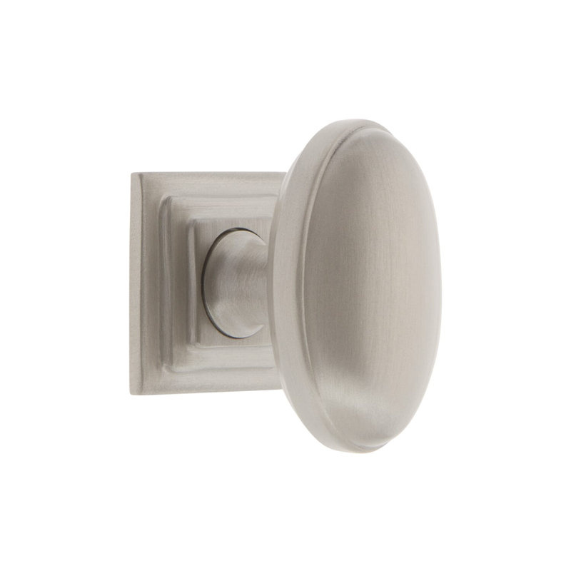 Eden Prairie Oval Knob, Satin Nickel