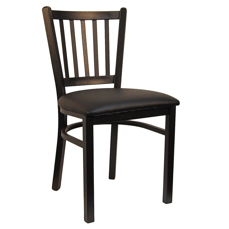 Chaise verticale rembourrée, Noir