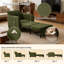Fauteuil-lit très long convertible 4 en 1 84 po avec mécanisme coulissant 84 po-338337755