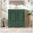 Luxurious Bathroom Vanity Ceramic Sink 2 Large Soft-Closing Doors Solid Wood Storage-486164645