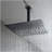 16" Matte Black Bathroom Luxury shower head
