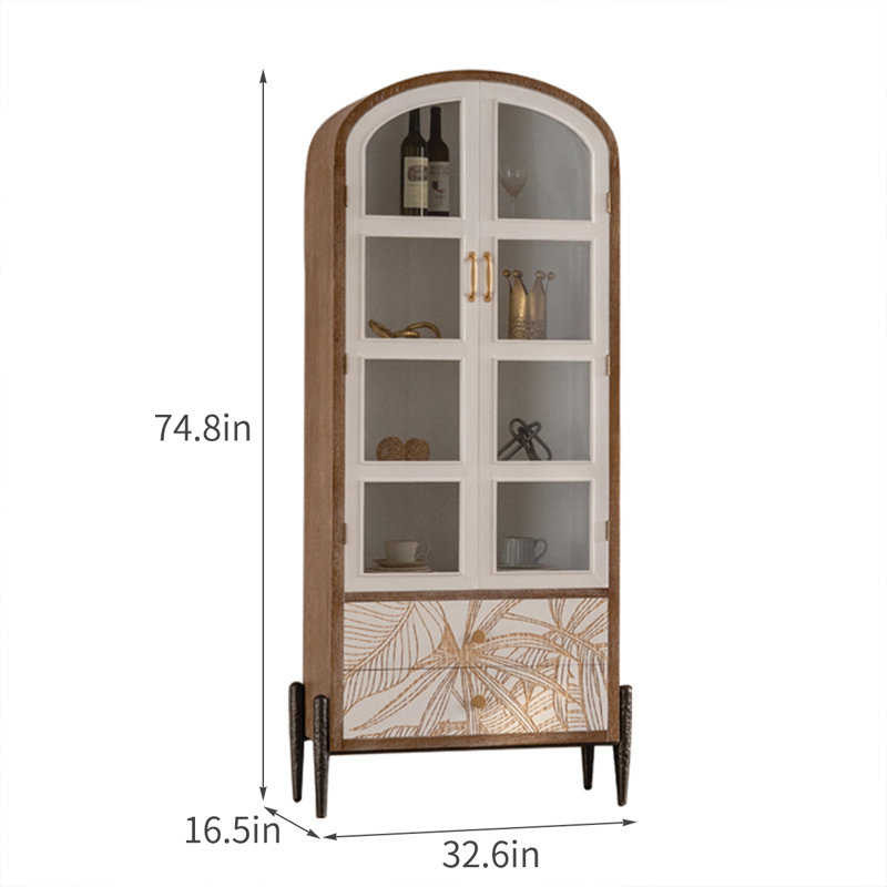 Bibliothèque en bois massif Retro Multi-Purpose