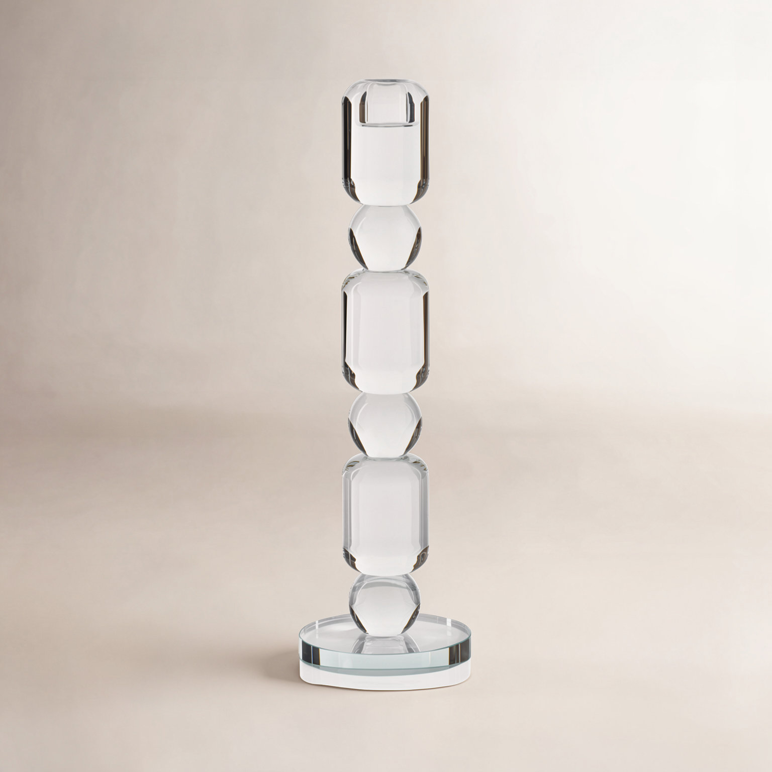 Candlestick Holder, 11.5" H x 3.5" W x 3.5" D