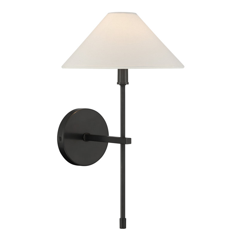  Applique murale 1 lumière Avon en tourmaline noire, TOURMALINE NOIRE