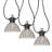 Smoked Pleated LED 6 X Battery Operated Outdoor Ga 520cm LED Battery Powered 6 - Bulb Standard String Light