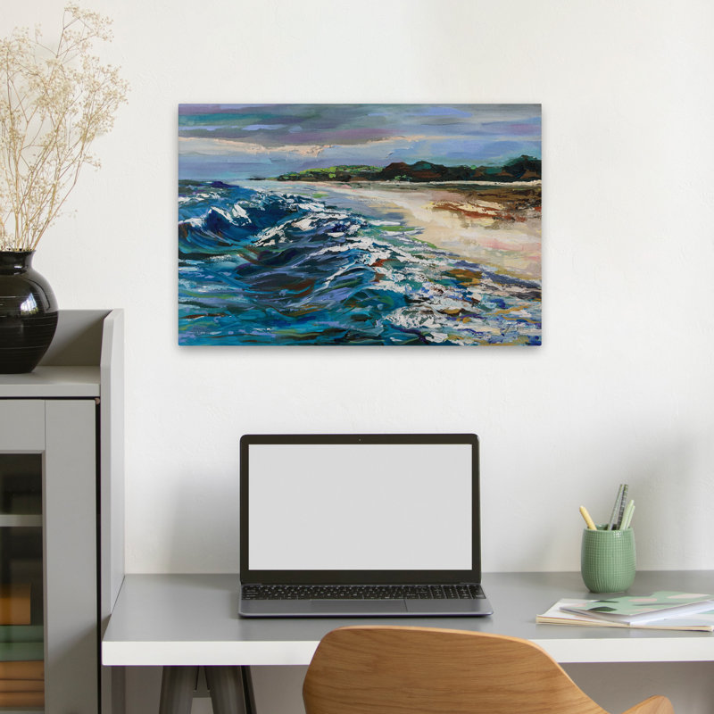 Rough Surf Coastal Beach Coastal, H 24 po x l 16 po