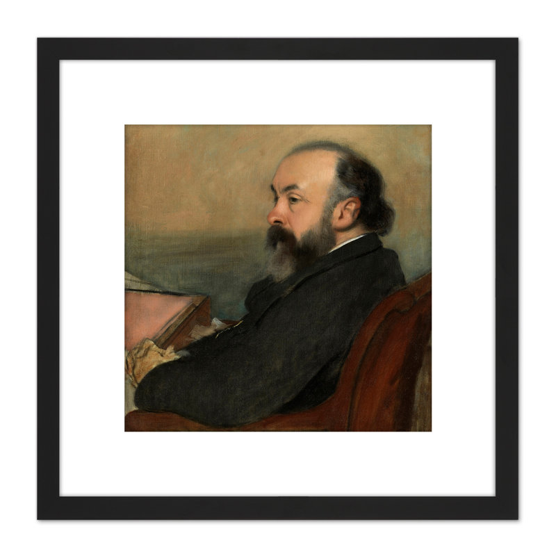 Portrait Of A Man by Edgar Degas - Single Picture Frame Painting