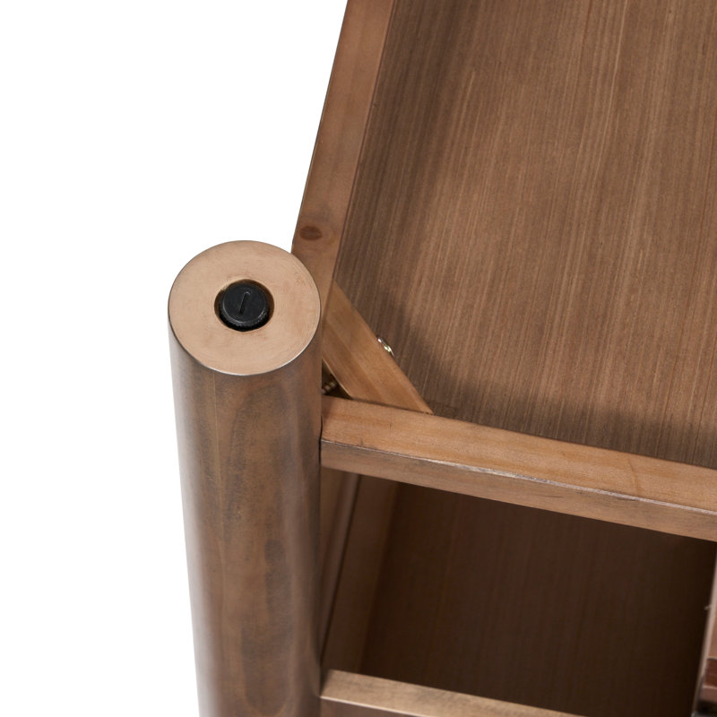 Shinji Nightstand, Dark Walnut