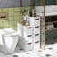 Inbox Zero 1 Pcs 3-drawer Narrow Rolling Storage Cabinet With Pull Handles Built-in Wheels