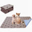 Tapis de lit imperméable pour animal de compagnie, coussins lavables doux antidérapants à empreintes de pattes pour la protection du sol-1659795843