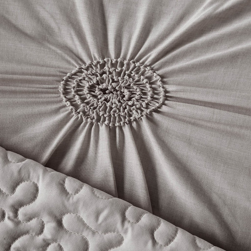 Reversible 6 Piece Bedding Sets, Polyester Tufted Modern Guest Home