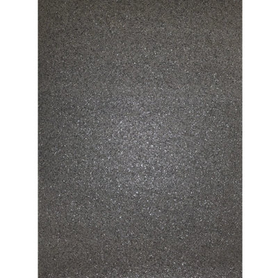 Charcoal Gray Taupe Brown Big Chip Natural Real Mica Stone Textured Wallpaper