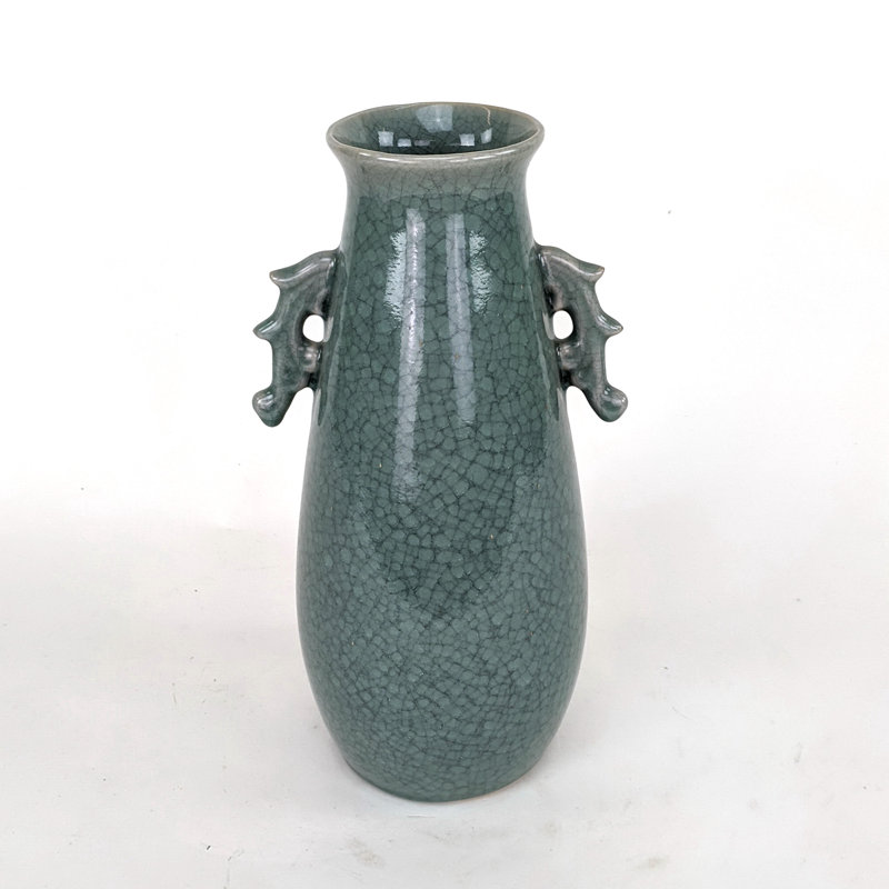 Pot en porcelaine vert 12 po