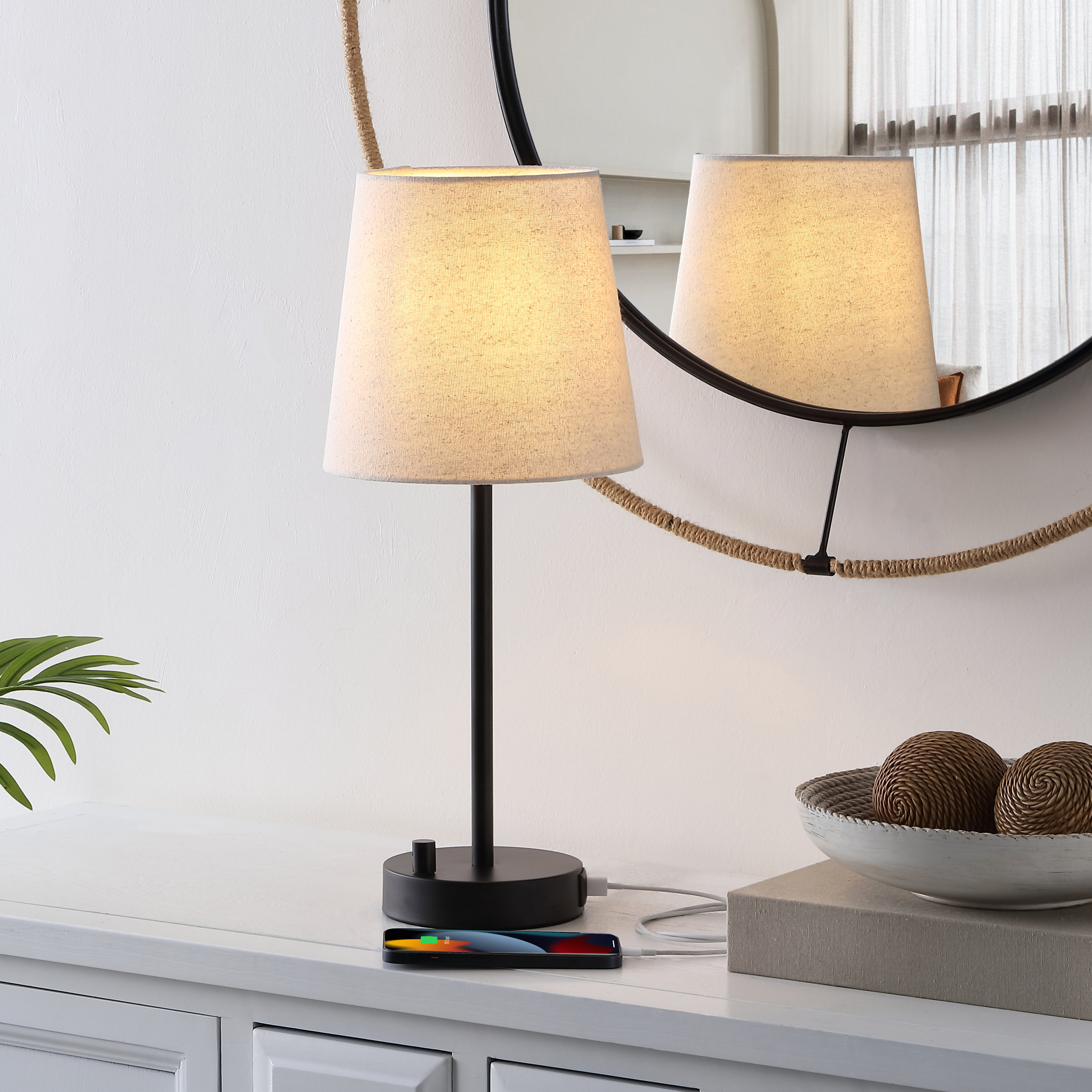 Porter Metal USB Table Lamp