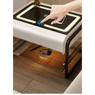 Chemeka 19.68cm W Manufactured Wood Bedside Table