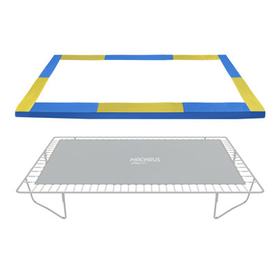 Coussin de protection de ressort supérieur de rechange pour cadre de trampoline de 9 pi x 15 pi Machrus