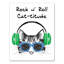 Art sur toile Rock N 'Roll Cattitude-150300869-150300871