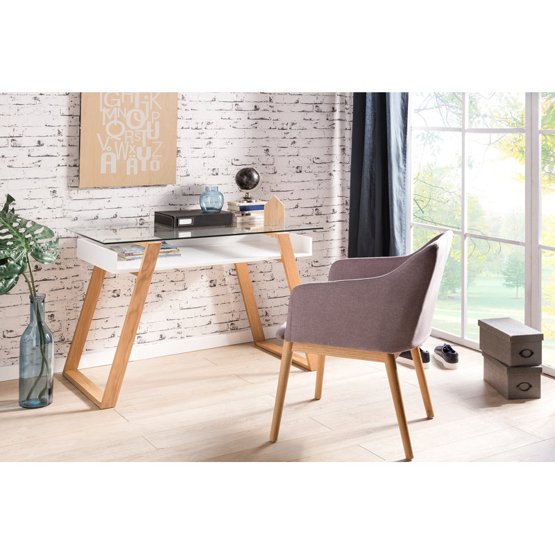 Aiken Glass Top Writing Desk