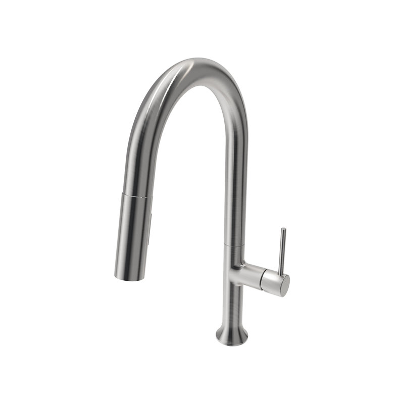 BOCCHI Pull Down Kitchen Faucet, Stainless Steel