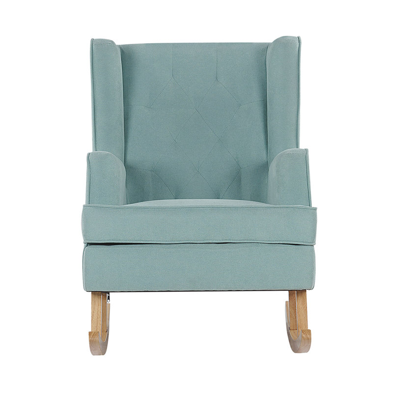 Olympia Upholstered Rocking Chair, Mint Green