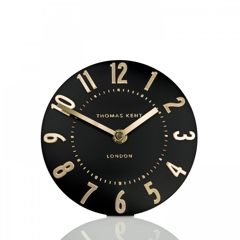 Wall Clock, 15cm H x 15cm W x 5cm D, Black