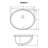Ruvati 15 x 13 inch Undermount Bathroom Sink White Oval Porcelain Ceramic with Overflow