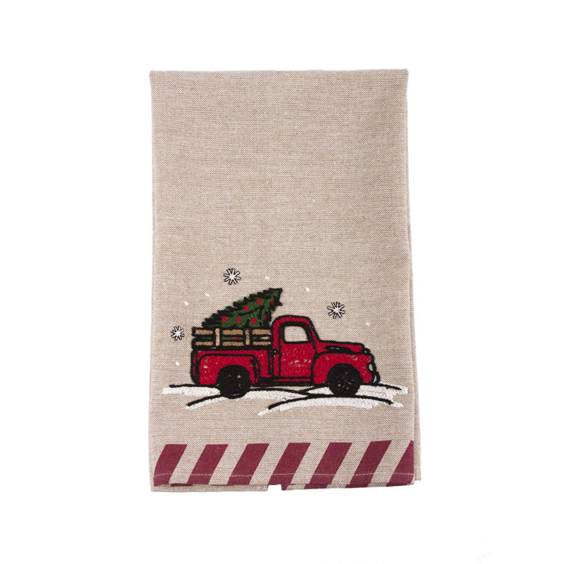 Christmas Truck 17" x 27" Tea Towel
