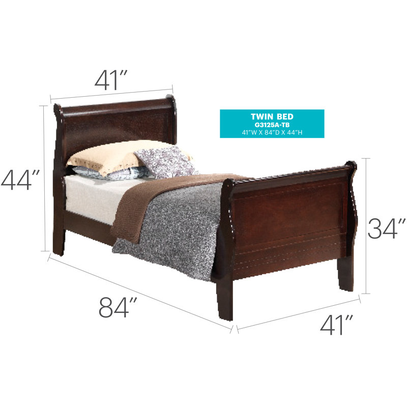 Citronelle Bed, Cappuccino, Twin