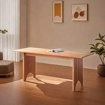 Classic Durable Cherry Wood Long Strip Table