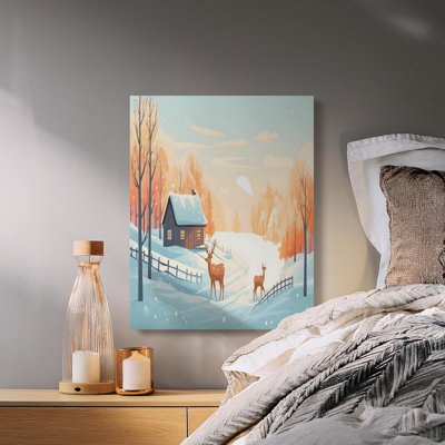 Fondren 1 Piece Wrapped Canvas Wall Art Set