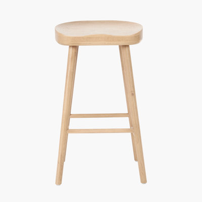 Adhitya Solid Wood Counter Stool
