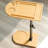 360° Rotatable Sofa Tray Table For Couch Arm, Height Adjustable End Table For Bed Or Chair With Phone & Tablet Slots, TV Tray Table-1644579304