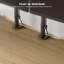 Bureau debout ergonomique électrique avec bord incliné à 30 °, style bois naturel, élévateur silencieux pour le bureau à domicile