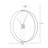 Silver Round Skeleton Wall Clocks-135089246
