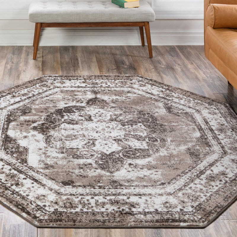 Tapis oriental Brandt, Octogone 7 pi 10 po x 7 pi 10 po, Light Brown