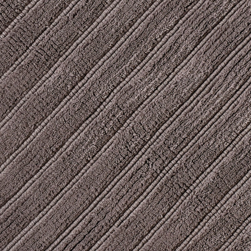 Rectangle Organic Cotton Bath Mat, Dark Gray