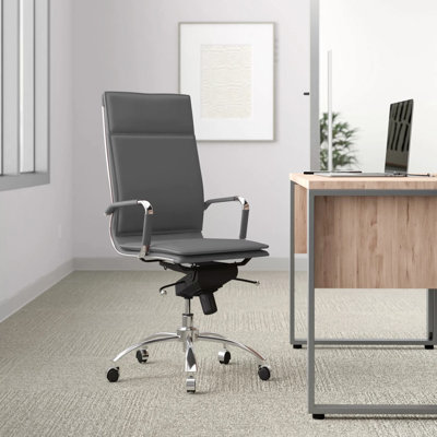 Chaseton Faux Leather Swivel Conference Chair