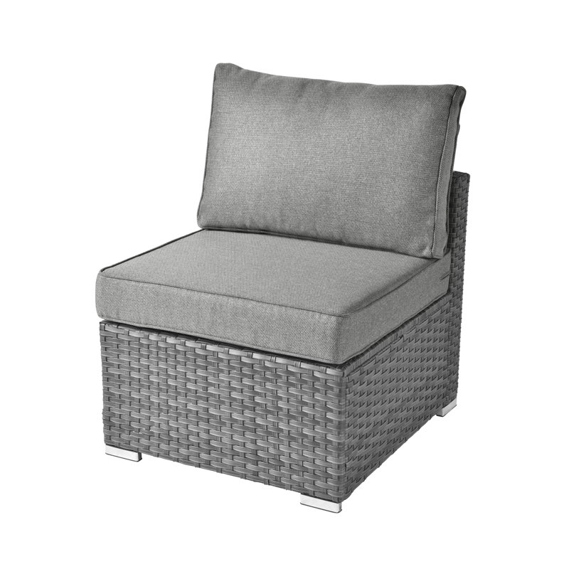 Rebbecca Premium All-Weather Wicker 7 - Person Patio Conversation Set with Cushions, Dark Gray