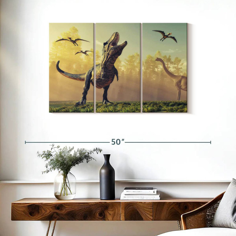Dinosaur Park, 24" H x 38" W