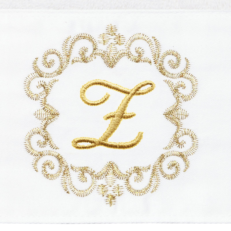 Winston Porter 100% Turkish Cotton MONICA 2PC Embellished Hand Towel Set, Z