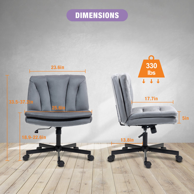 Fauteuil de bureau ergonomique Criss, Flanelle, Gris