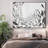 Extra Large Wall Art Fabric Print - Abstract School of Fish in Motion Illustrations Artwork Decor for Living Room or Bedroom - "Frame Assembly Required (Unfinished Frame)"-105075837